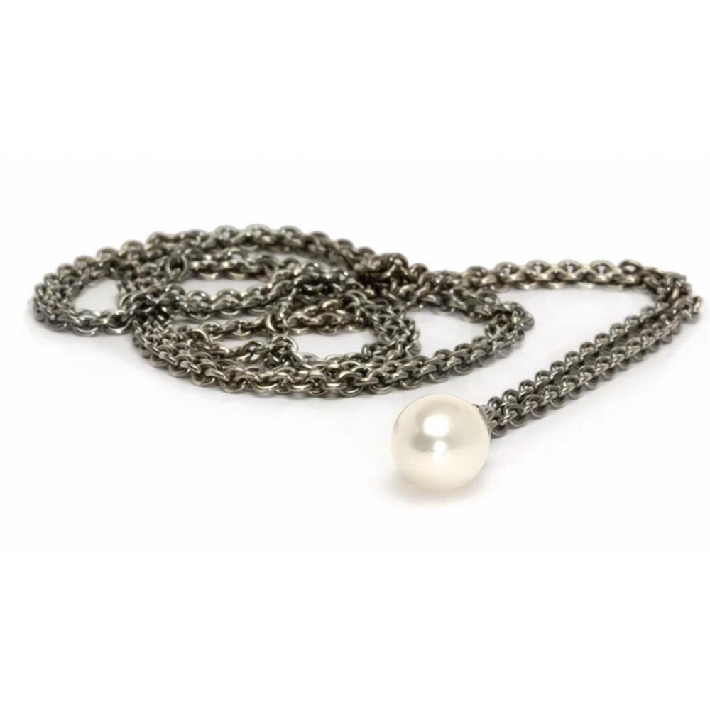 NEW TROLLBEADS women's fantasy pearl necklace in silver